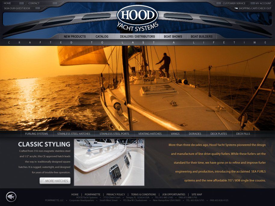 nautical and marine web site design