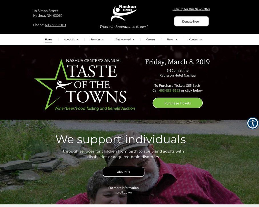 human services web design