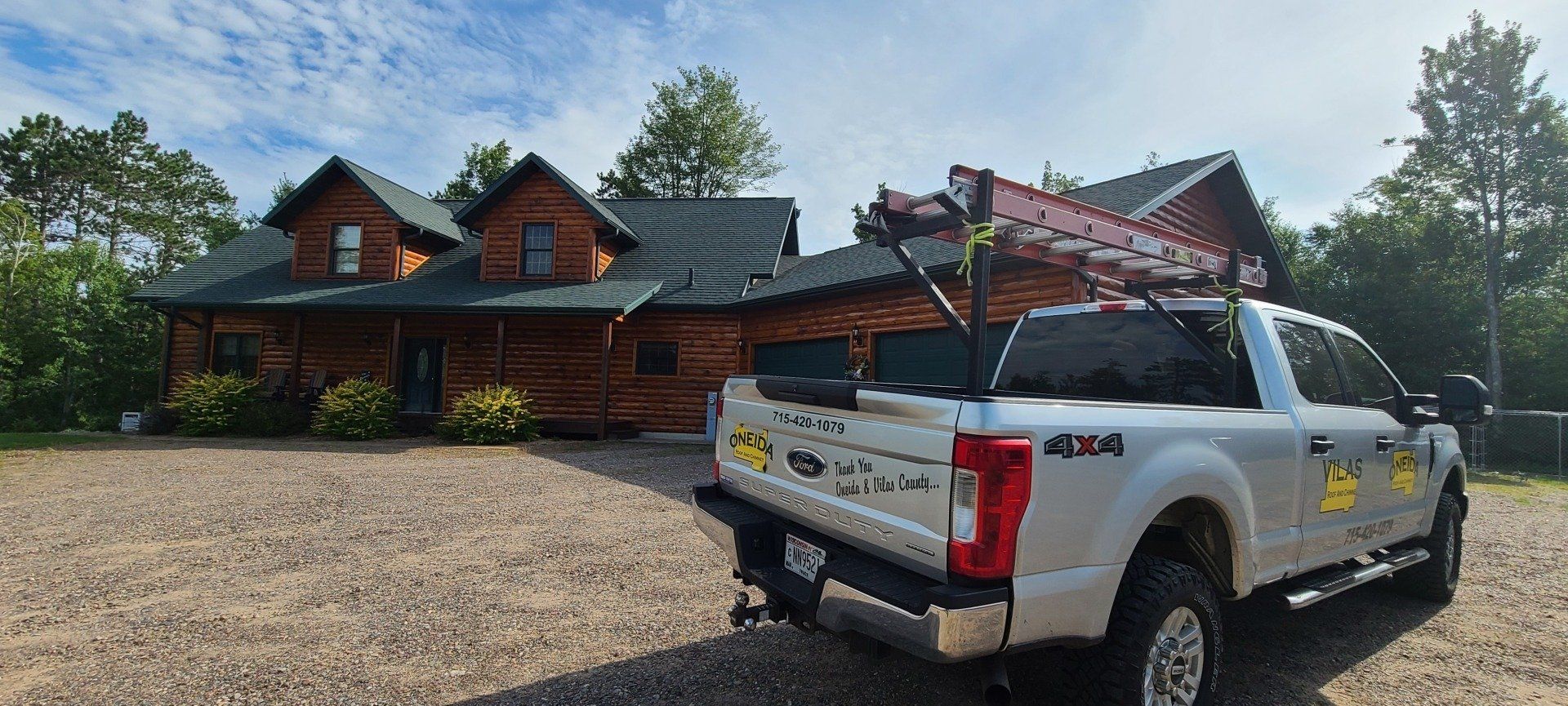 House Made Of WoodLarge House — Oneida County, WI — Oneida Roof and Chimney