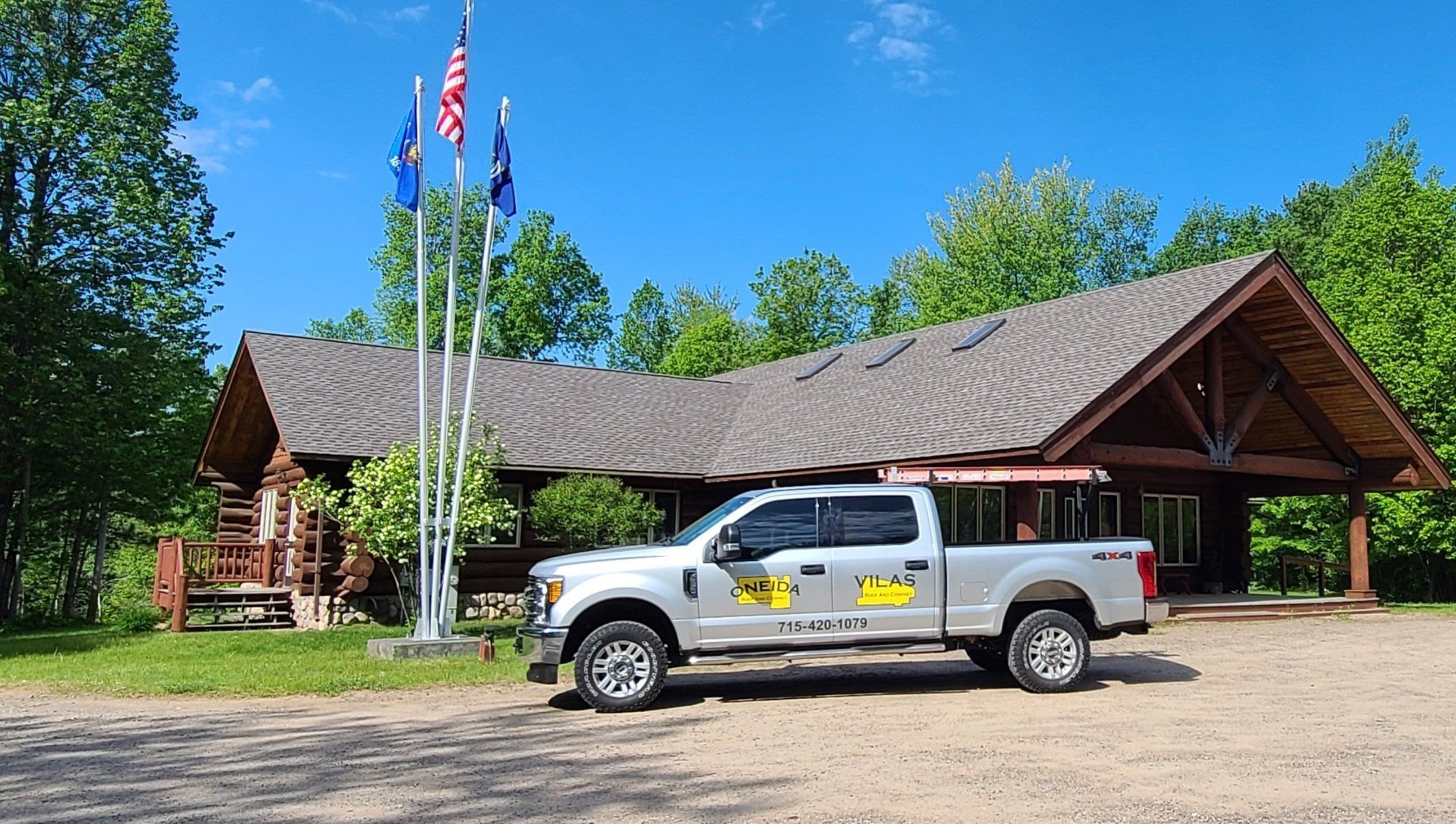 House In Forest — Oneida County, WI — Oneida Roof and Chimney