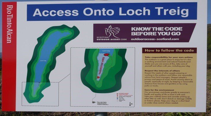 Access onto Loch Treig
