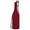 Rødvinsflaske