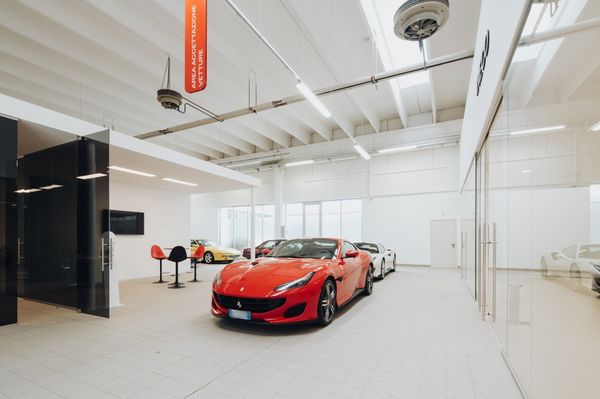 Exterior of Ferrari workshop