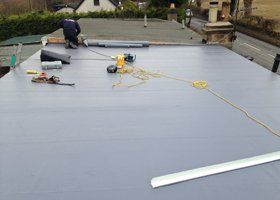 single-ply flat roofing