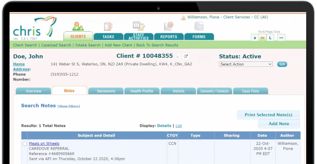 Web browser window showing a referral process with a soft, gradient background of lavender and blue.