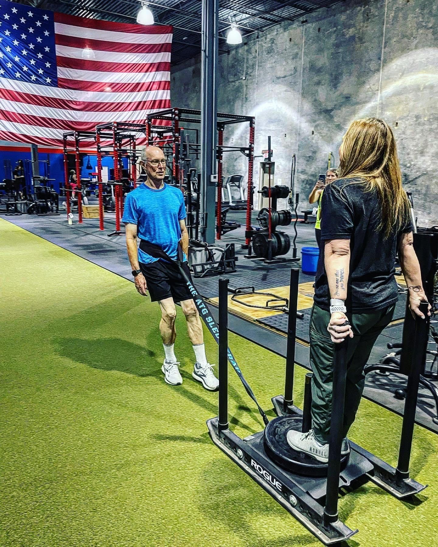 Balance and strength training at Freedom Fitness Senior Personal Training sessions. 