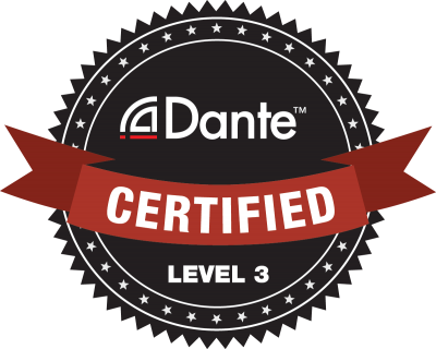Dante Certified Level 3 badge