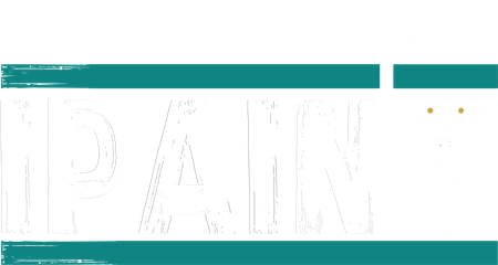 The word ipaint is written in white on a blue and white background.