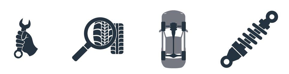 icon set fahrzeug teile auto