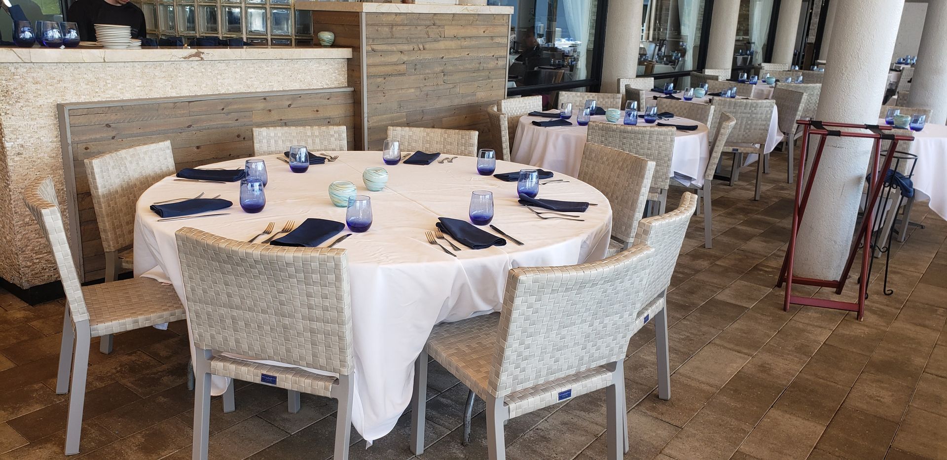 Blue Moon Restaurants Table and Chairs