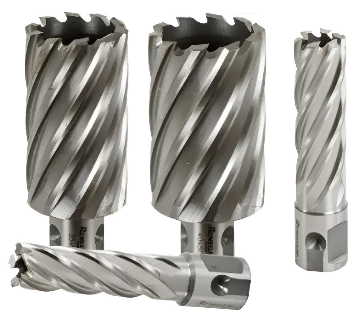 A Set Of Stainless Steel Drill Bits On A White Background — Wallers Precision Tooling In Paget , QLD