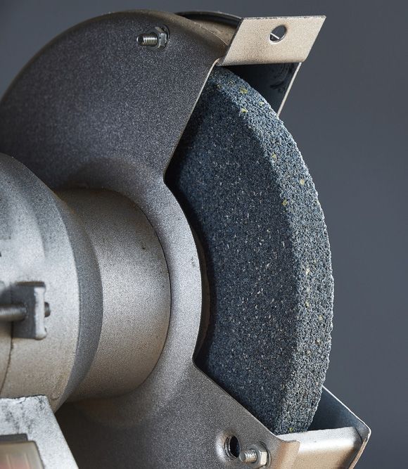 A Close Up Of A Grinding Wheel On A Machine — Wallers Precision Tooling In Mackay, QLD