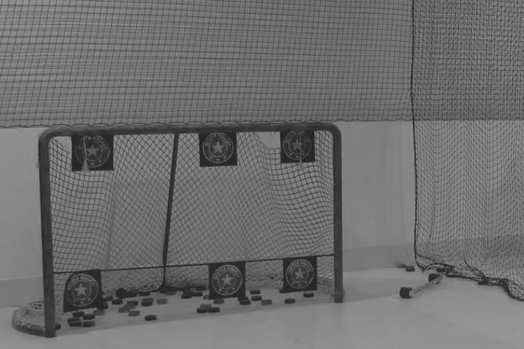 Off-Ice Hockey Shooting Training Range