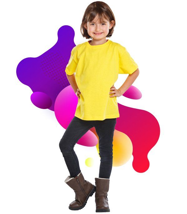 A Little Girl Wearing Yellow T-shirt — Matthews, NC — Ladybug Learning Academy