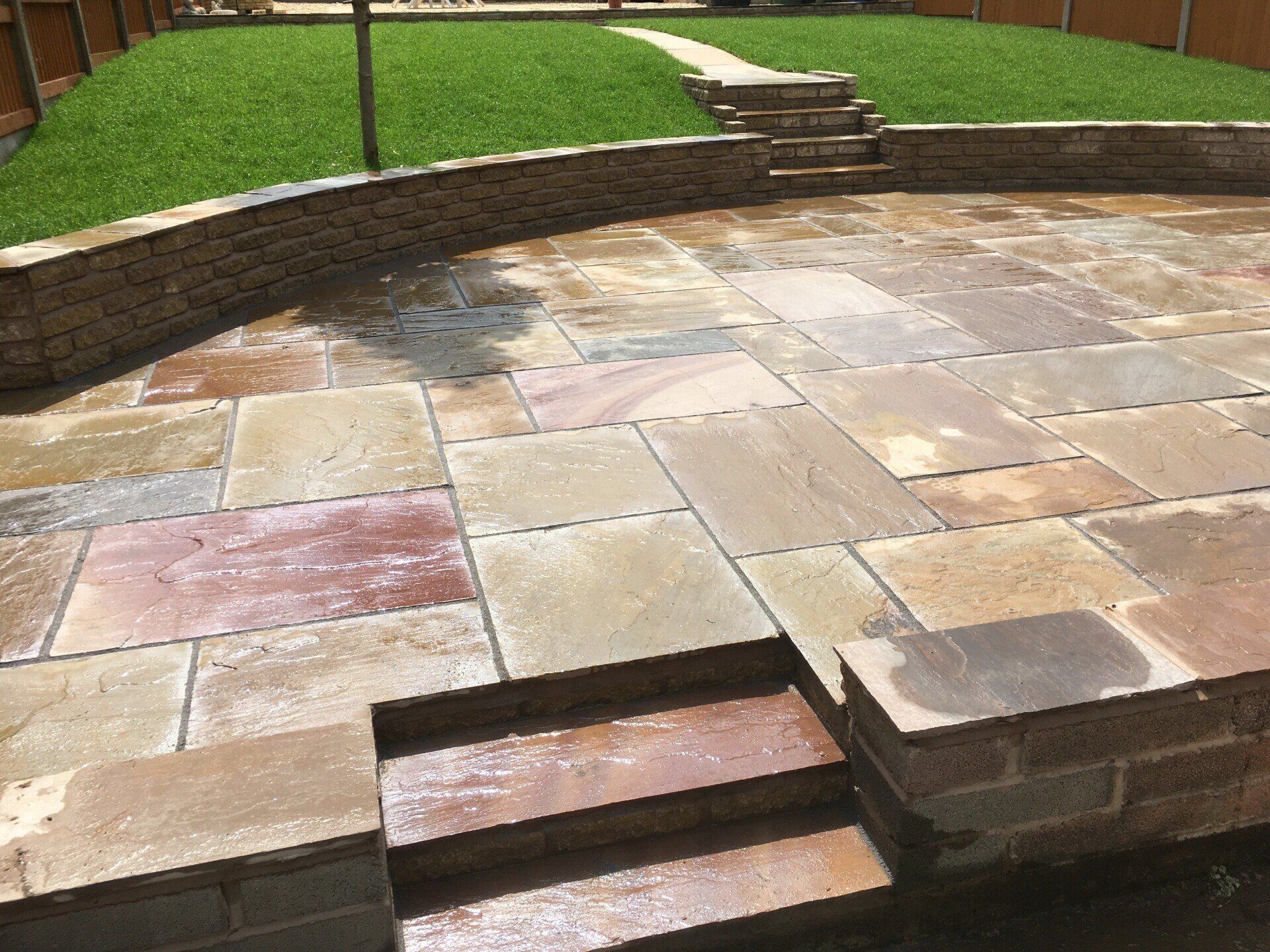 Landscaped garden in garstang near preston