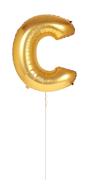 A balloon tower with a basketball on top of it