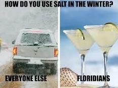 How do you use salt in the winter ? everyone else floridans.