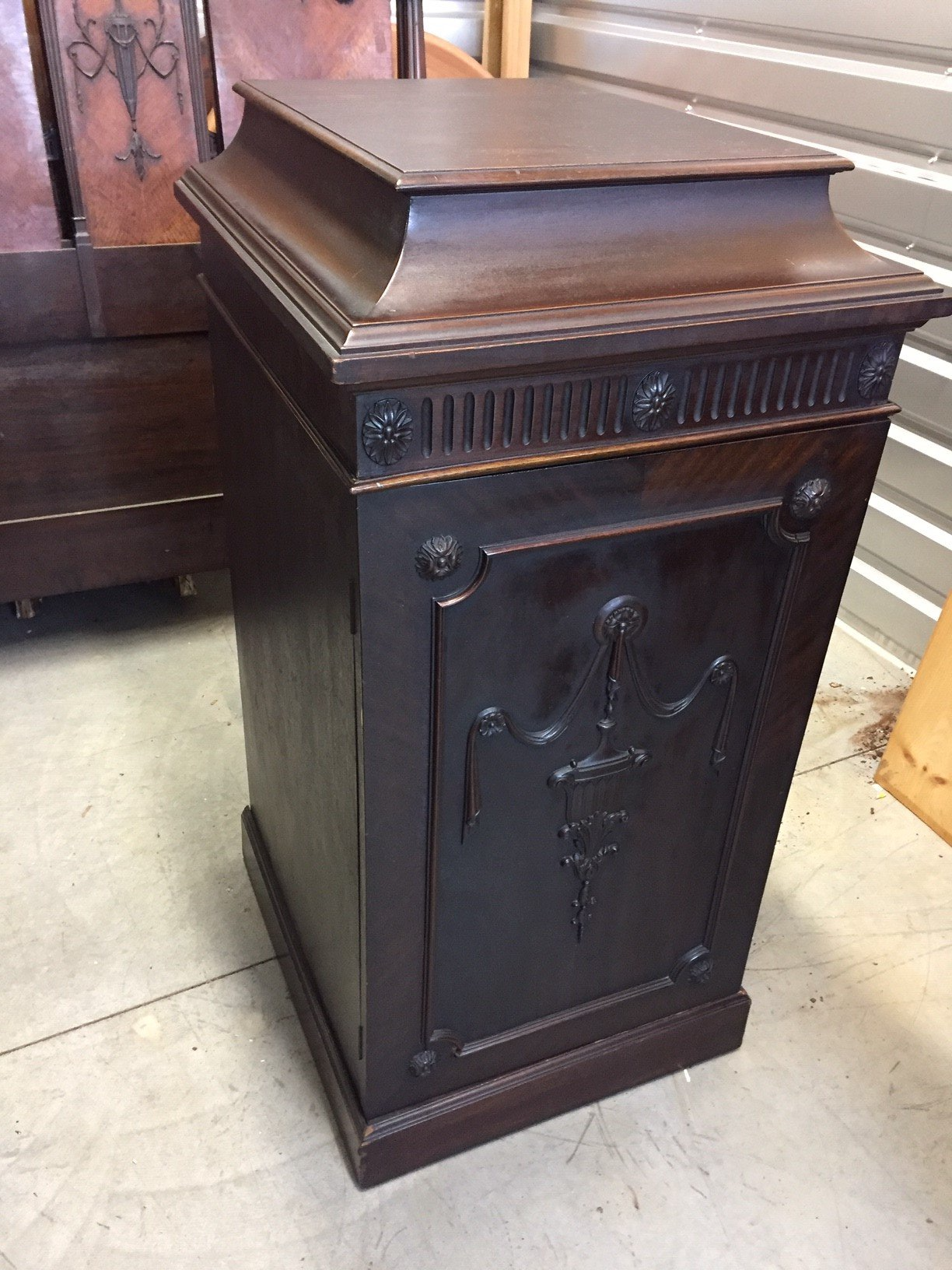 A Pair Of Large Antique Mahogany Stands — Raleigh, NC — Regan Lewis Antiques
