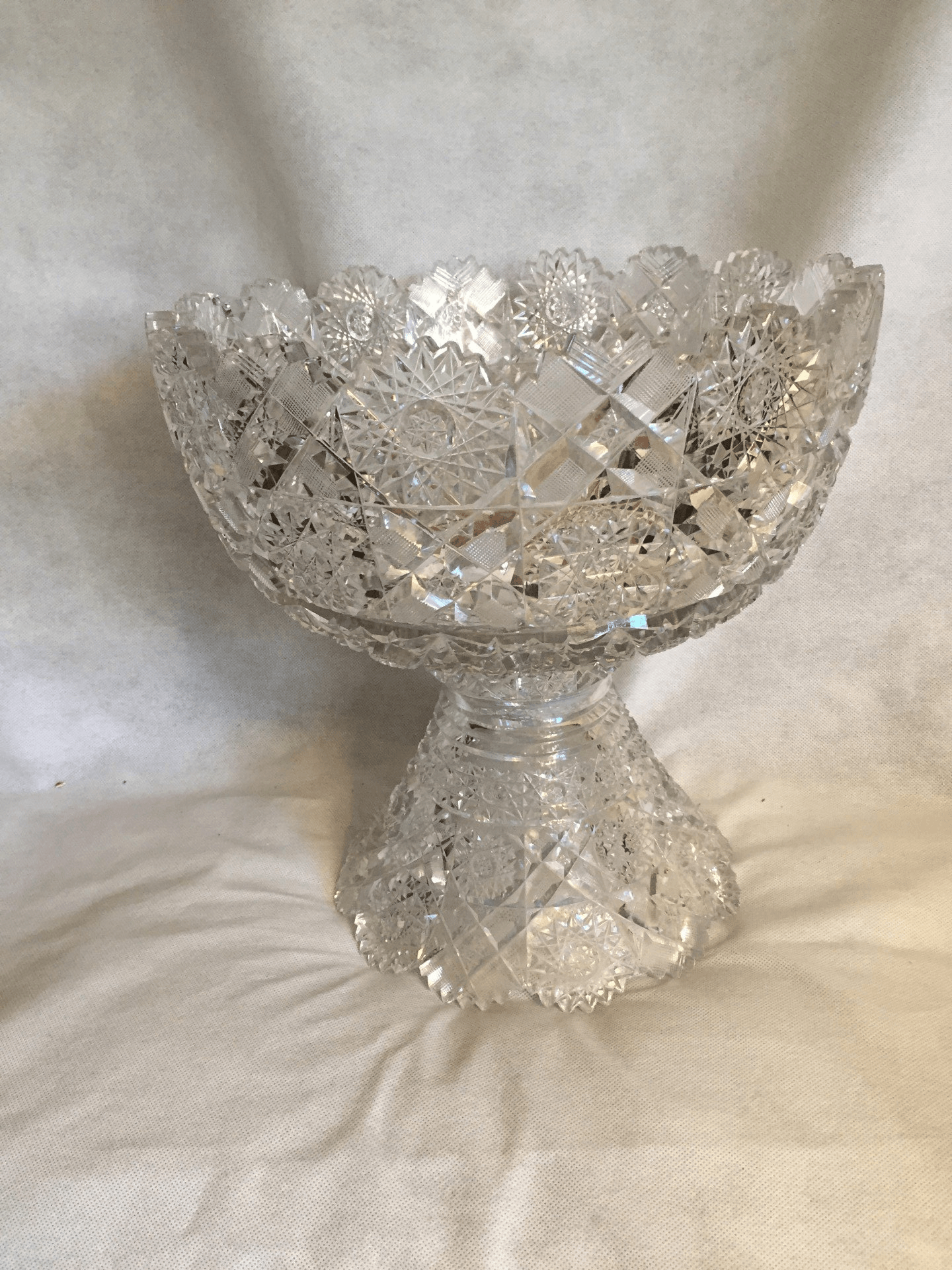 Period Cut Glass Punchbowl. 3785 — Raleigh, NC — Regan Lewis Antiques