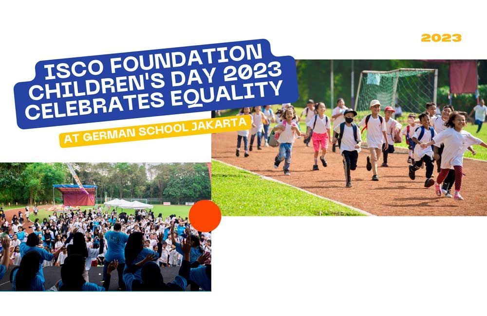 A group of children are running in a field.