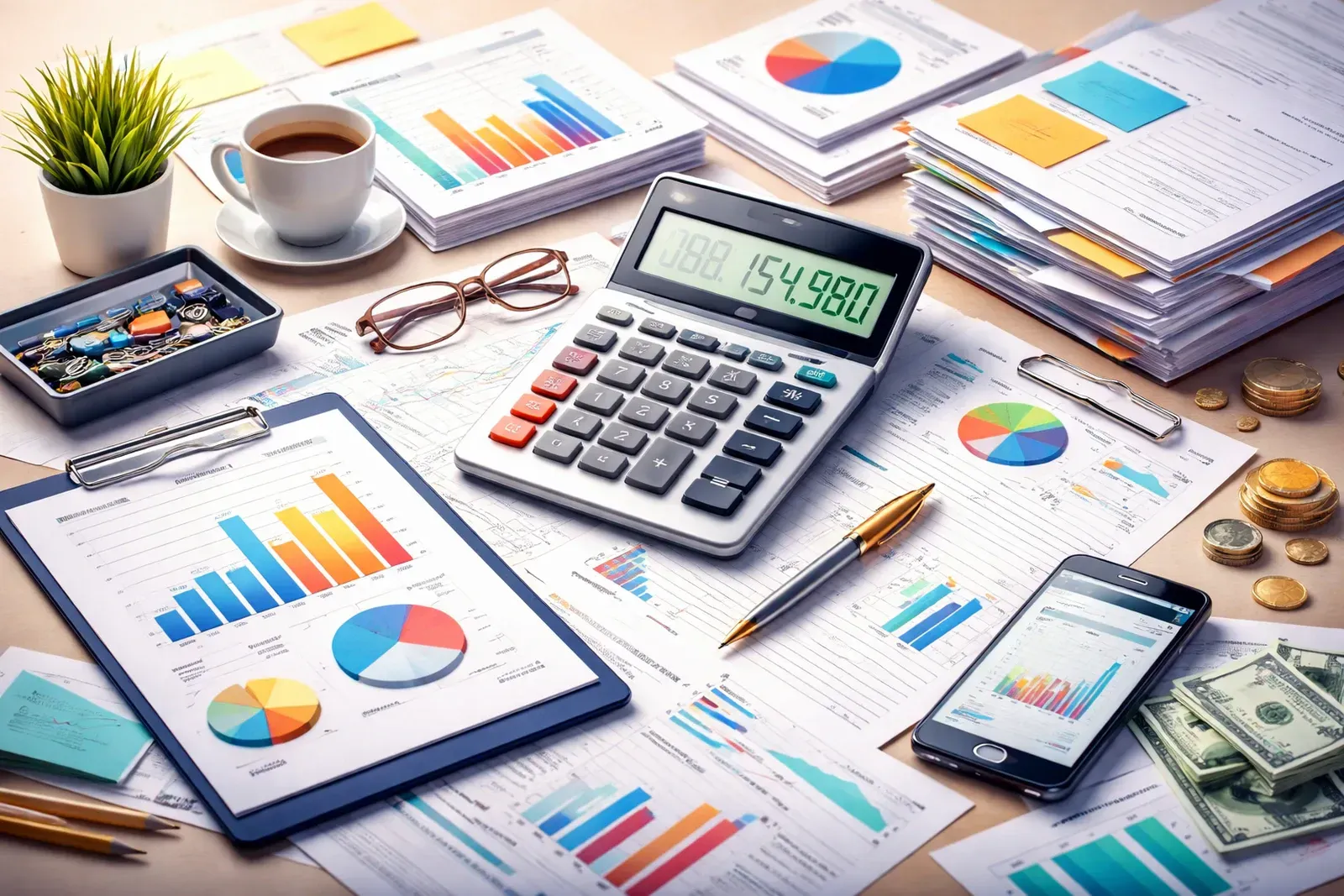 A woman in a black shirt and necklace is smiling while sitting at a table.