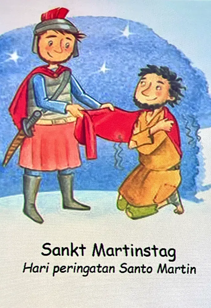 A cartoon of a man kneeling down next to a man in a red cape.