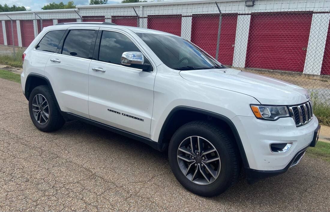 rental car with tinted windows