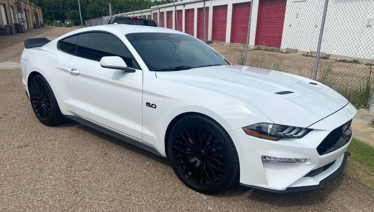 car with tinted windows