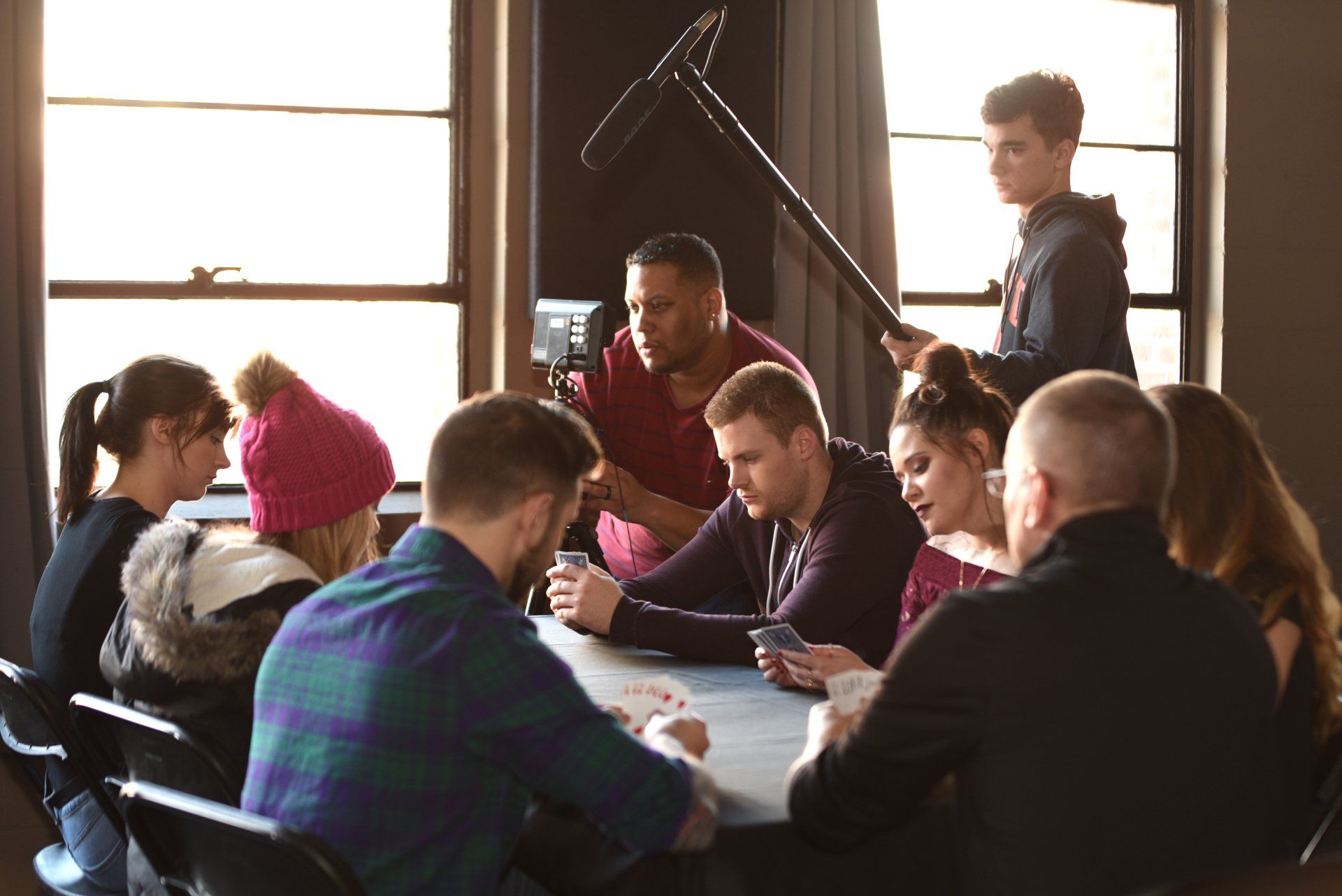 Behind the scenes film photography of Clean Slate.