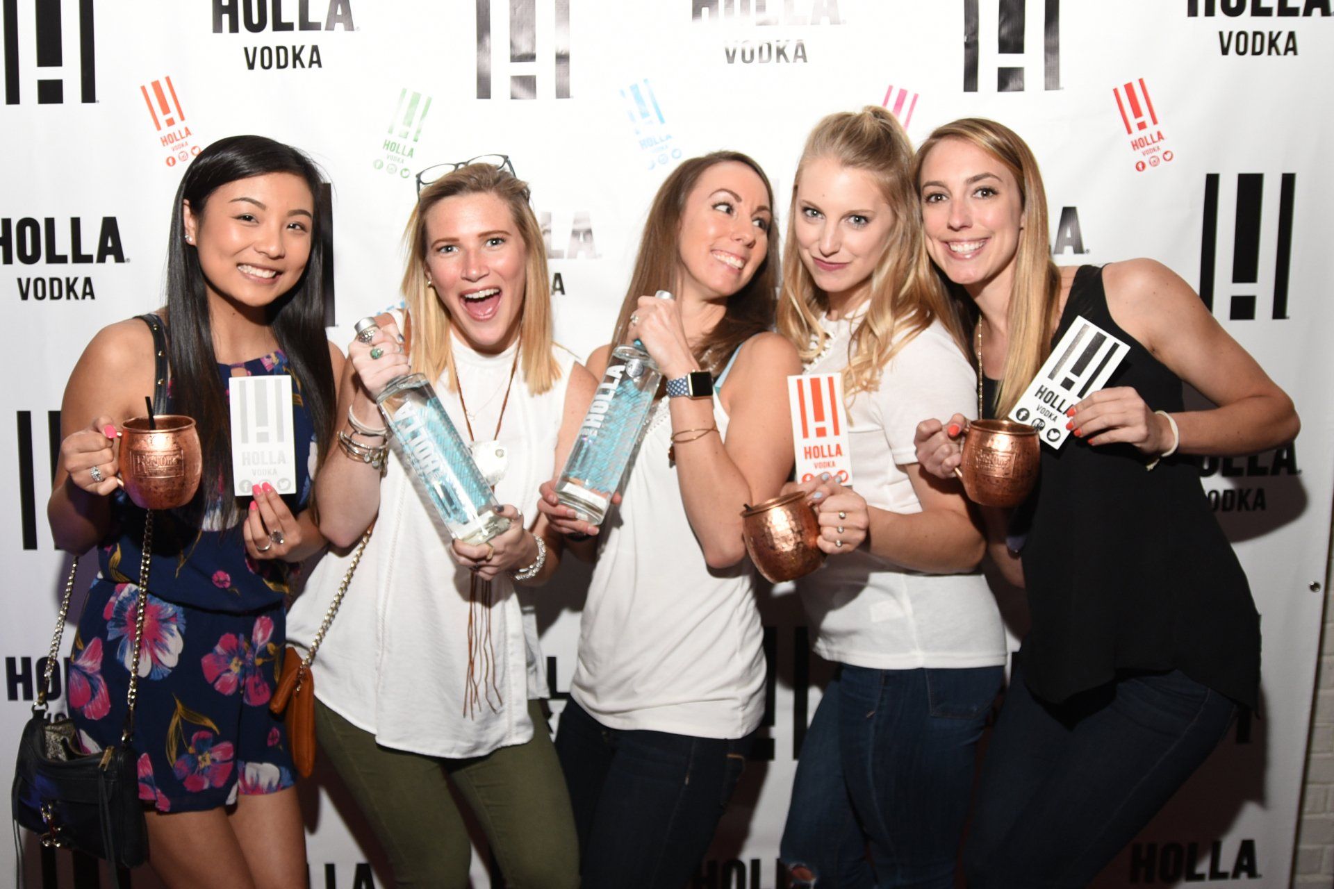 Red carpet event photography for Holla Vodka at Level 2 night club.