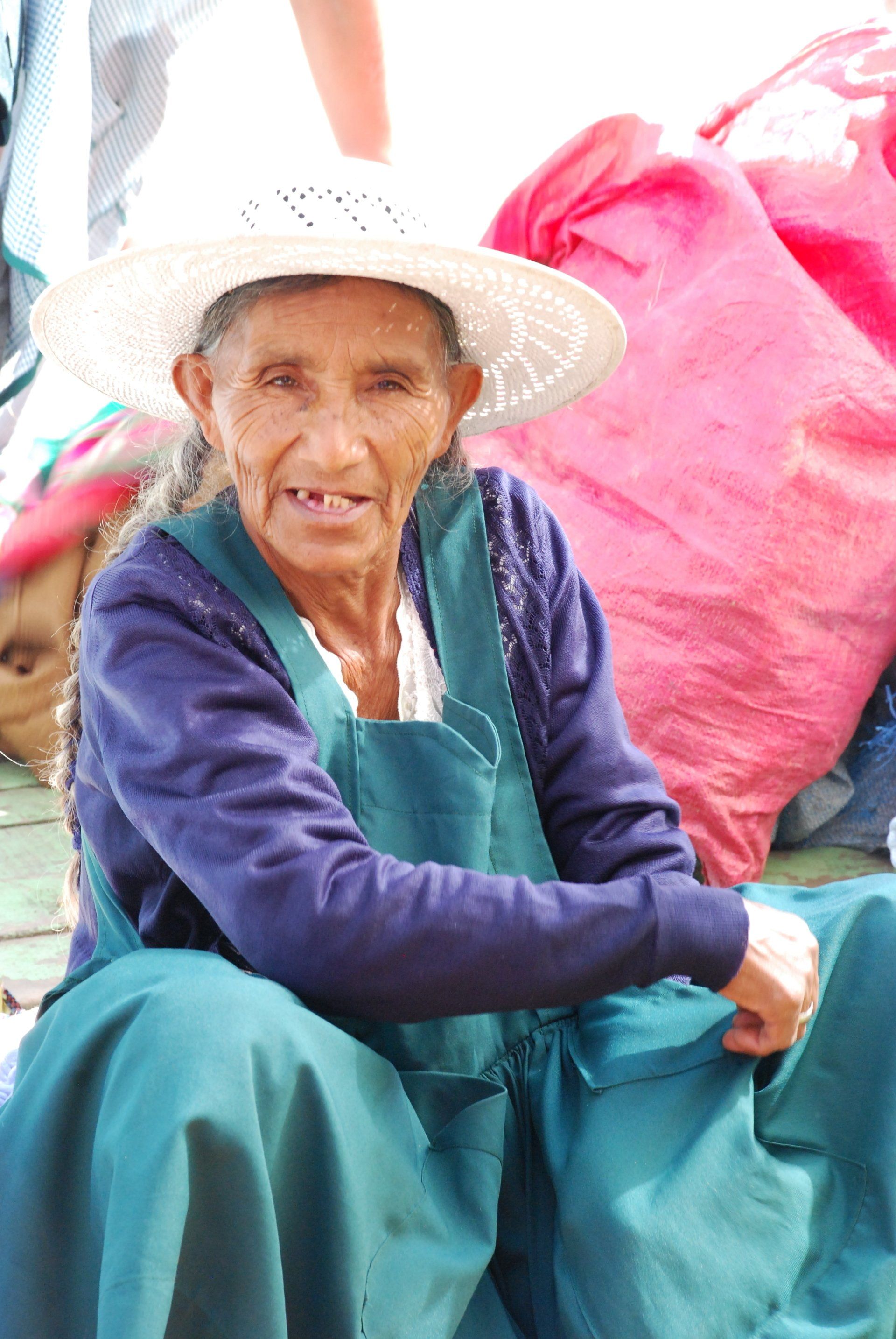 Quechua merchant in Cochabamba, Bolivia.