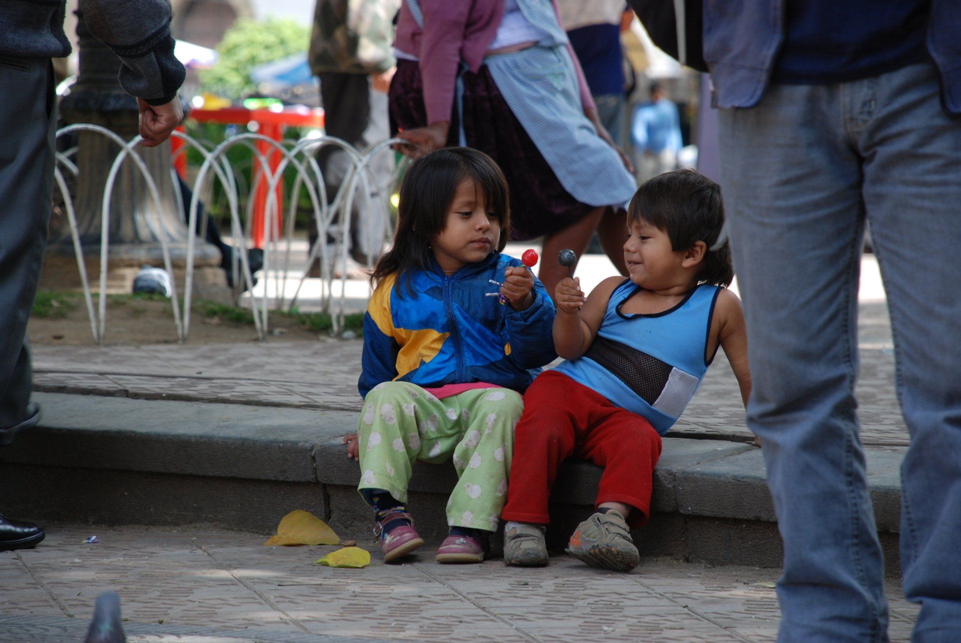 Children at play in Bolivia, South America.