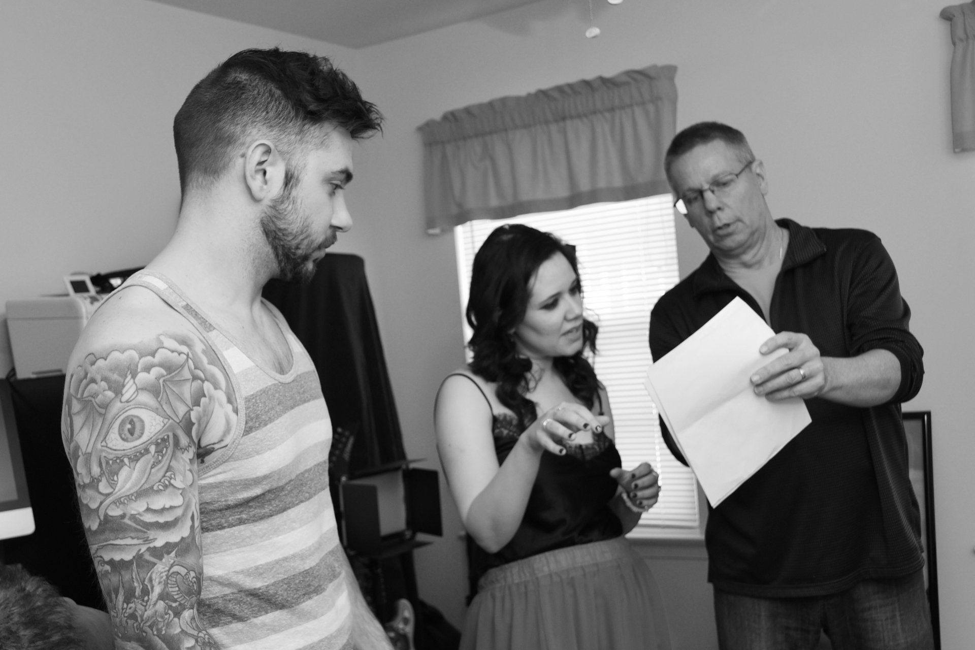 Behind the scenes with director Rick Hansberry.