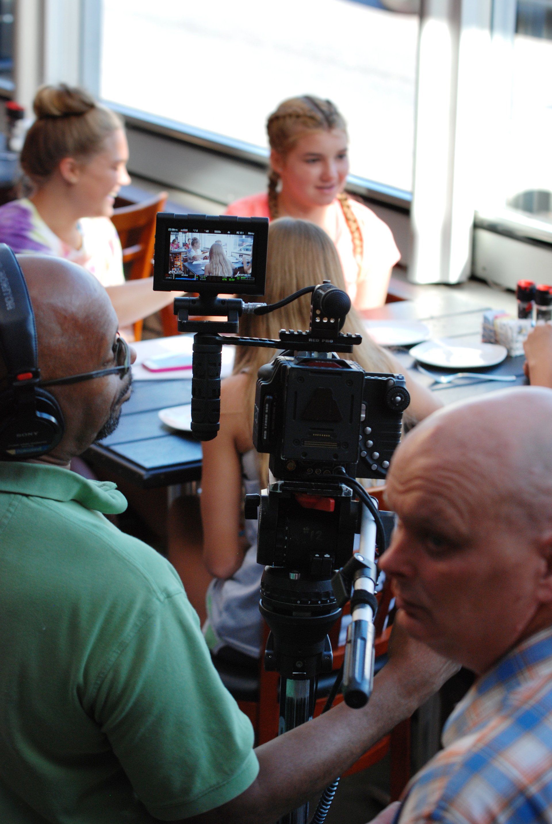 Behind-the-scenes film photography at White Rose Bar & Grill.