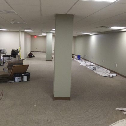 White Front View Drywall