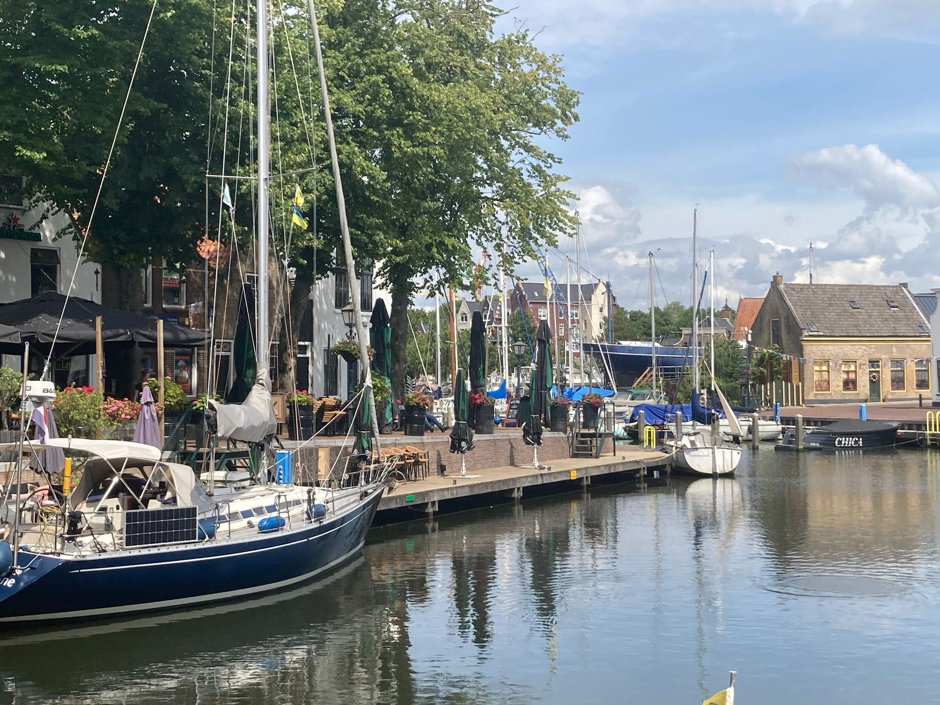 Middelharnis harbour the Netherlands