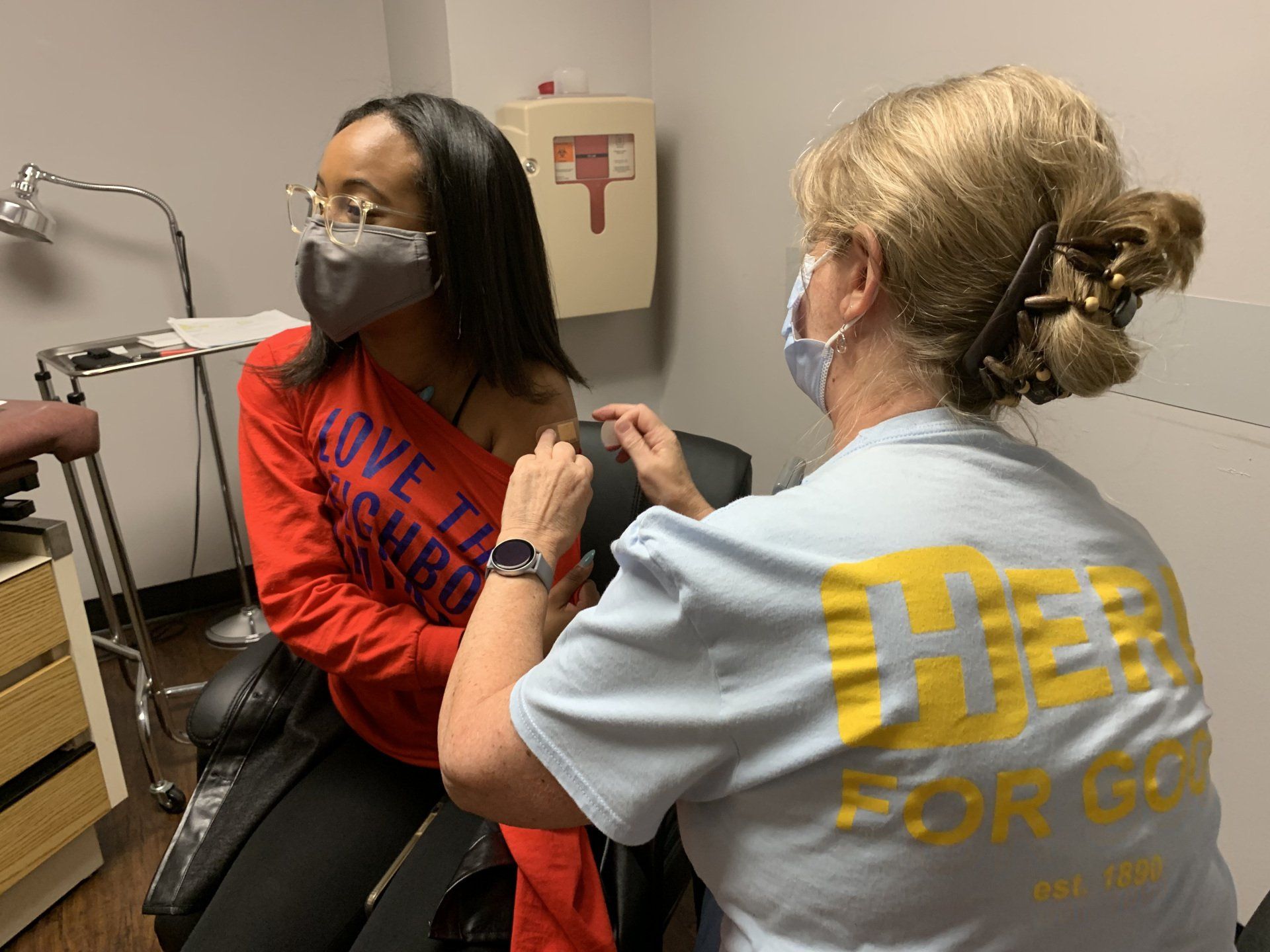 Woman Having Her Covid Vaccine — Nashville, TN — CHEN