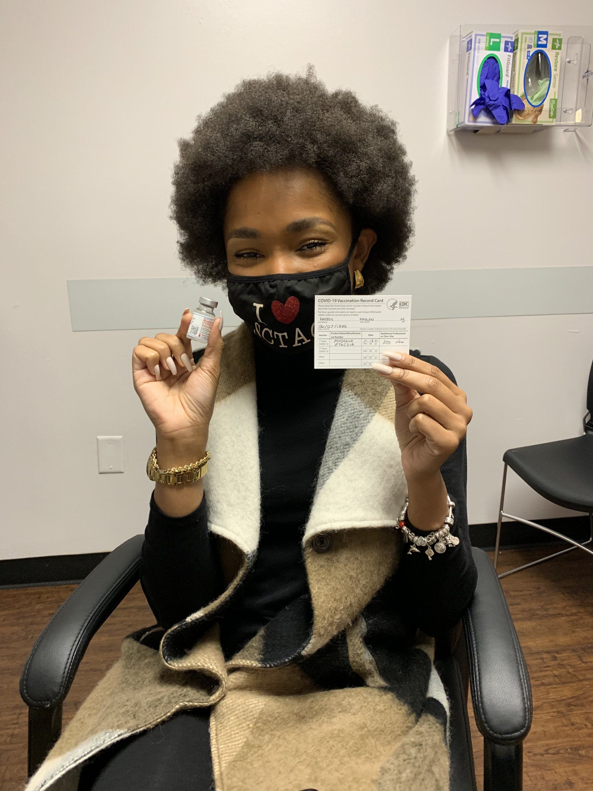 Woman With Her Vaccine — Nashville, TN — CHEN