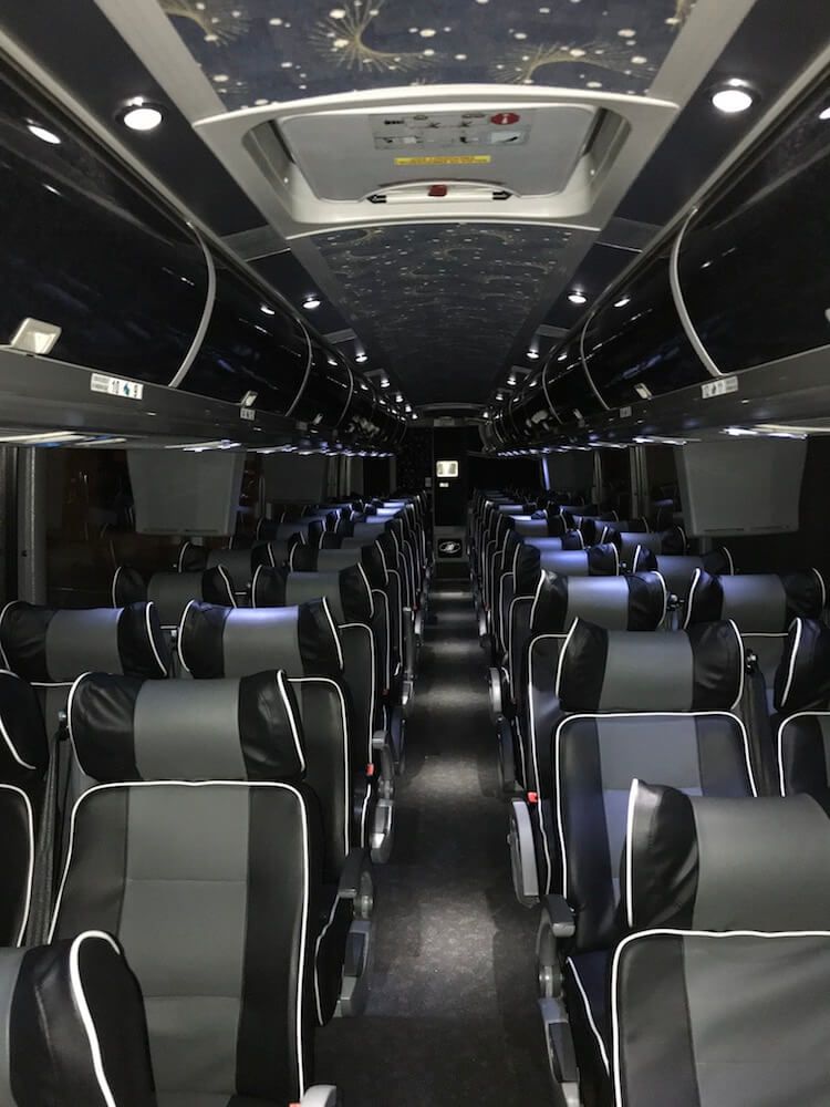 56 passenger coach bus