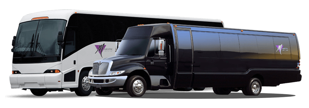 limo bus, charter bus and coach bus service des moines Iowa