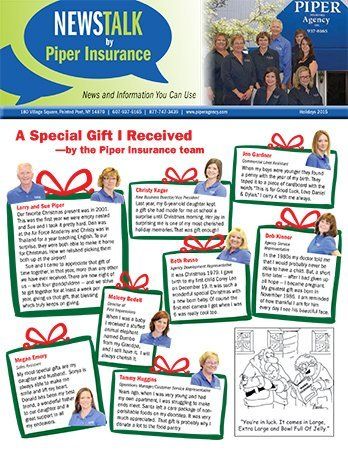 Piper Insurance April 2018 Newsletter