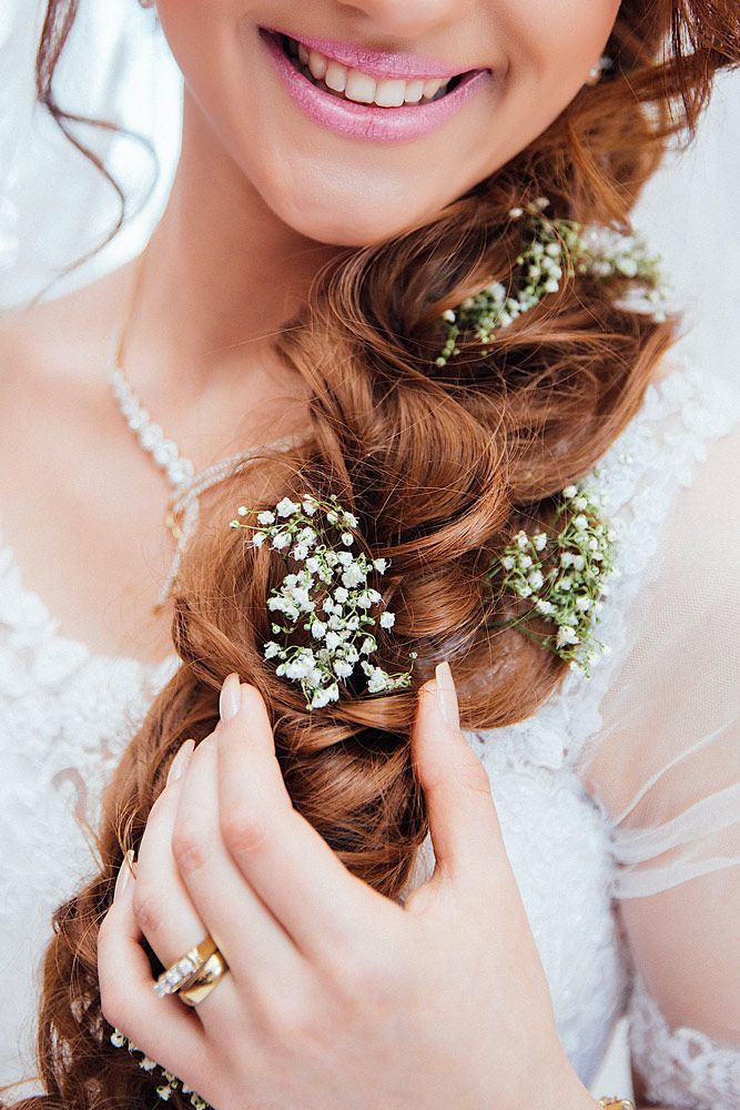 Bride Holding Elegant Hair — Wow! Excellence in Hair in Toowoomba, QLD