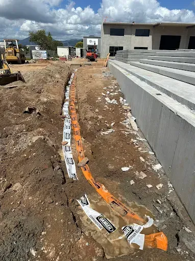 Curved line in the dirt for trenches — Cairns Earthmoving Solutions In Redlynch, QLD