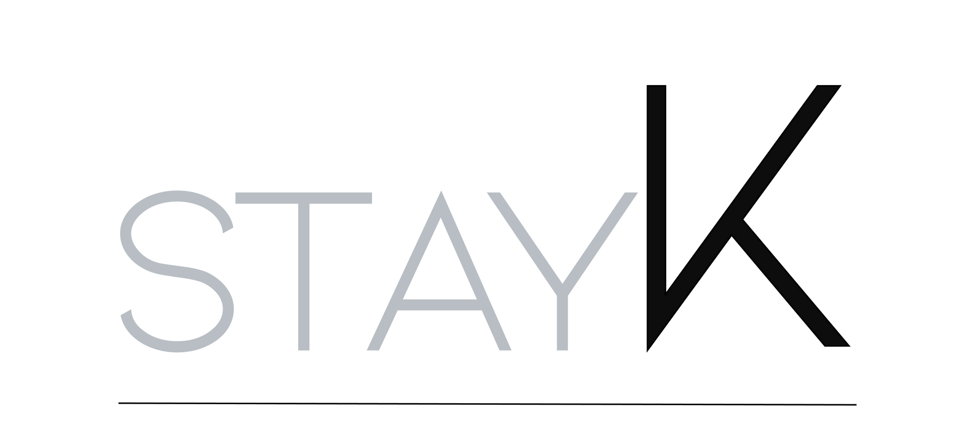 a black and white logo for a company called Stayk. 