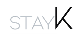 a black and white logo for a company called Stayk. 