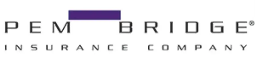 Logo for Pembridge Insurance Company. Text in a black font, with a purple rectangle above 
