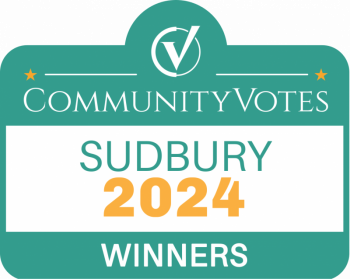 A community votes logo for sudbury 2024 winners