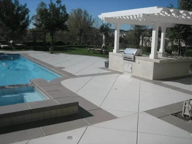 Elk Grove concrete by a pool