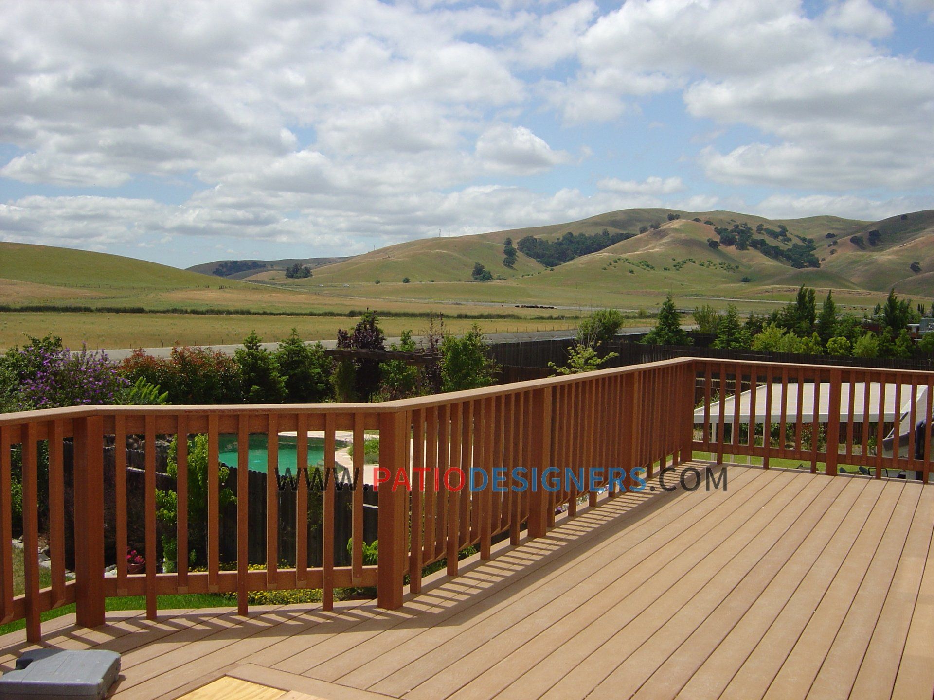 beautiful deck on a sunny weather