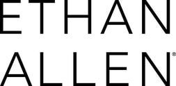 Ethan Allen logo. Black text on white background.
